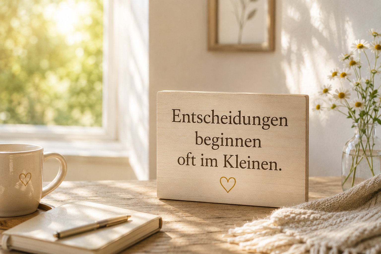 Entscheidungen beginnen oft im Kleinen